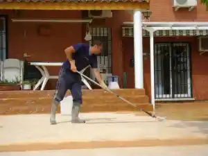 hormigón impreso para piscinas